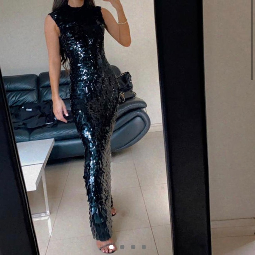 Rachel Gilbert Hand Embellished Gown